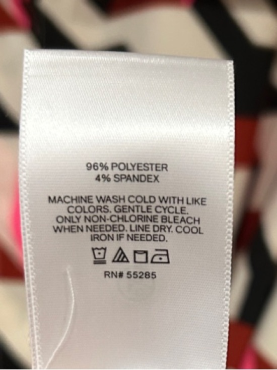 Express Geometric Print Shirt Dress in Pink & Black NWT - Picture 8 of 8